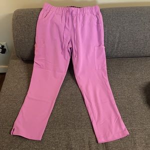 Betsey Johnson Pink Scrub Pants- size Medium
